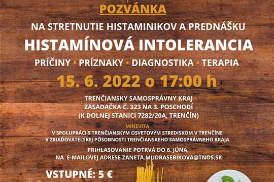 Histamínová intolerancia (príčiny príznaky diagnostika terapia)