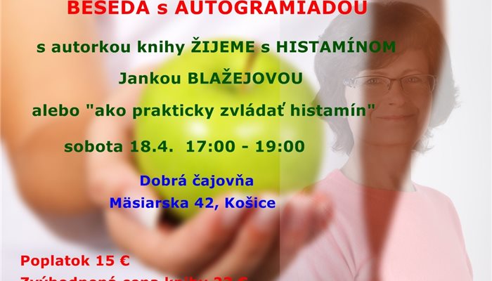 Stretnutie histaminikov Košice, beseda s autogramiádou