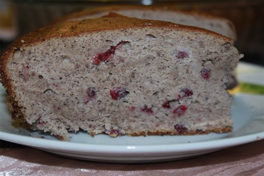 Koláč z gaštanového pyré.