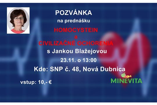 Homocystein a civilizačné ochorenia 