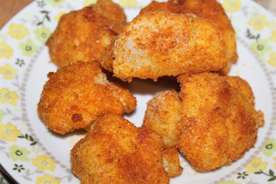 Karfiol „smažený“ v rúre.